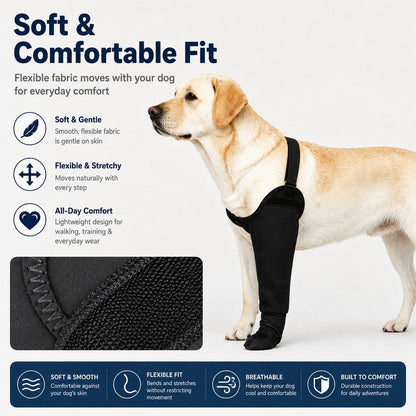 Ortekor Dog Front Leg Protective Sleeve for Recovery & Walks - Helps Reduce Licking