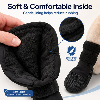 Ortekor Dog Paw Recovery Boot for Home Rest & Walks - Anti-Lick Protective Cover for Injured Paws