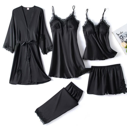 Elegant Satin Pajama Set | Luxurious Sleepwear with Adjustable Straps for Women