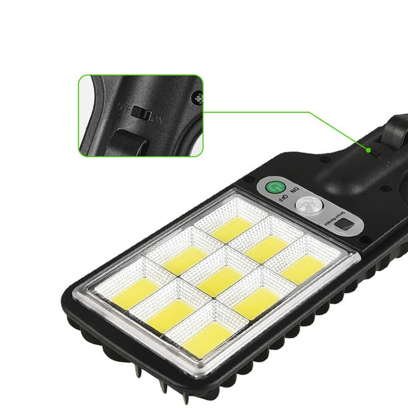 Solar Powered Floodlight Outdoor Security Light with Motion Sensor & Remote Control Waterproof IP67 for Yard Garage Driveway Garden Patio