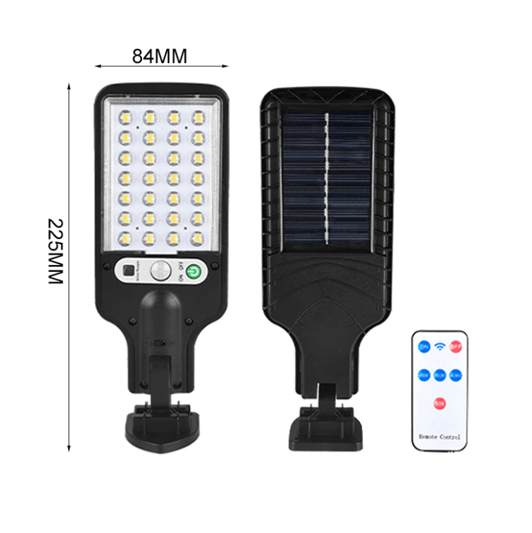 Solar Powered Floodlight Outdoor Security Light with Motion Sensor & Remote Control Waterproof IP67 for Yard Garage Driveway Garden Patio