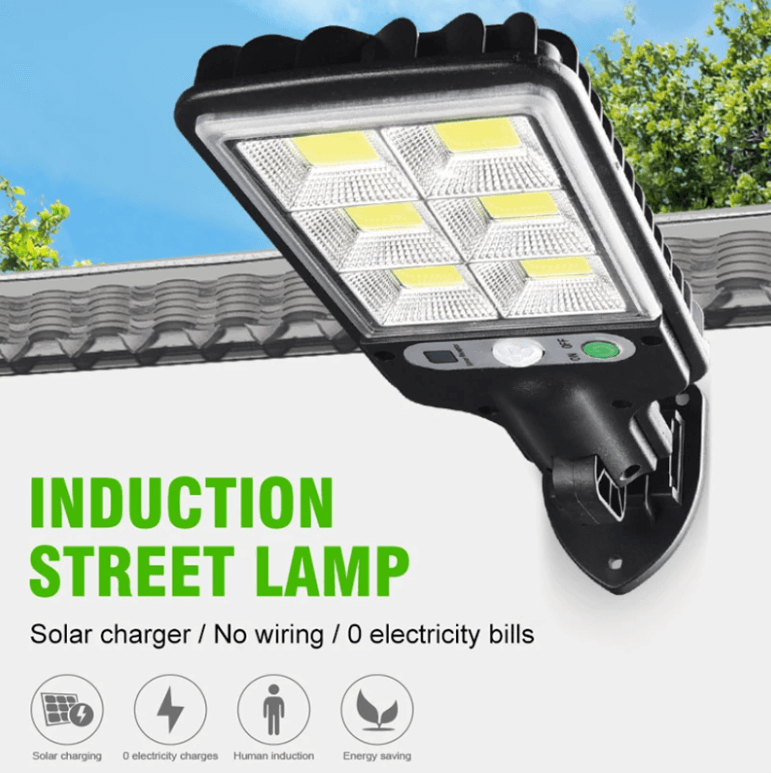 Solar Powered Floodlight Outdoor Security Light with Motion Sensor & Remote Control Waterproof IP67 for Yard Garage Driveway Garden Patio