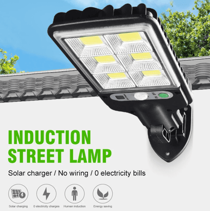 Solar Powered Floodlight Outdoor Security Light with Motion Sensor & Remote Control Waterproof IP67 for Yard Garage Driveway Garden Patio