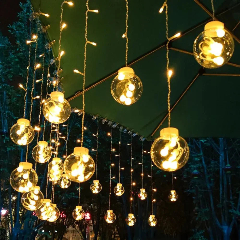 Solar-Powered LED String Lights 10 Feet Automatic Dusk-to-Dawn for Backyard Deck Porch Outdoor Entertaining Weatherproof Design