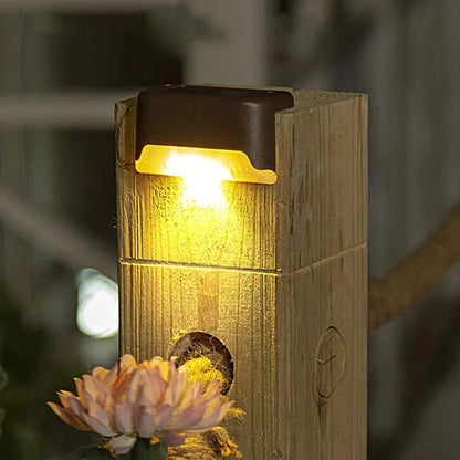 LED Step Light Solar Powered Waterproof 2-Inch ABS Housing for Deck Pathway Garden Stairs Night Safety Outdoor Lighting