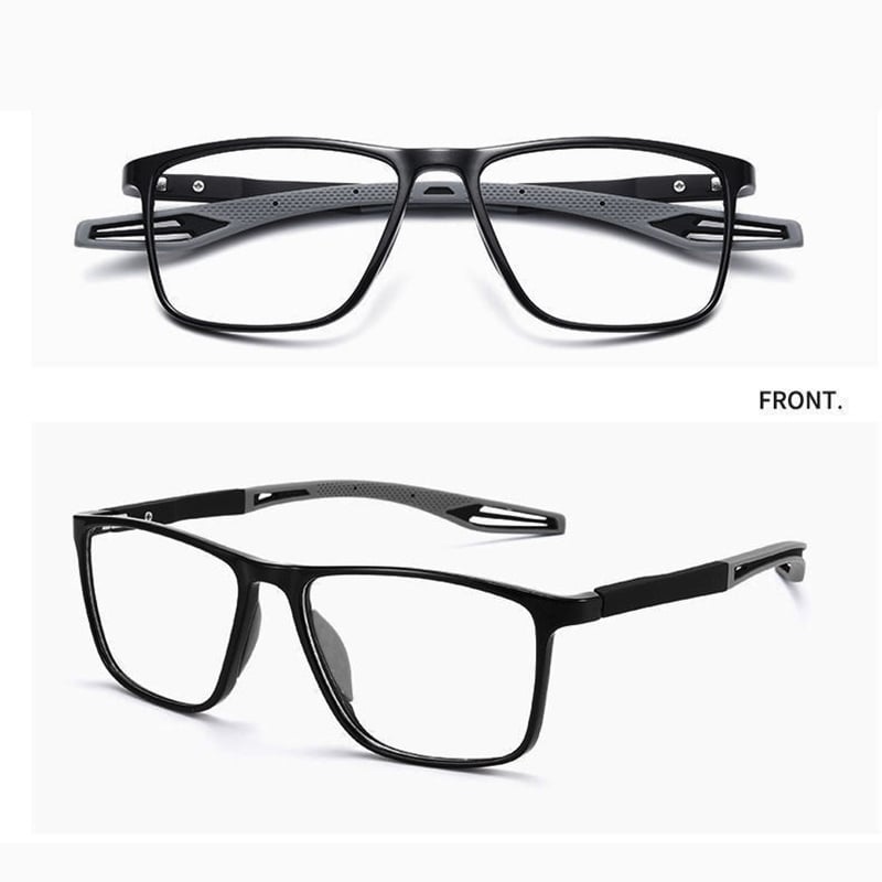 Progressive Reading Glasses Titanium Frame Blue Light Blocking Multi-Focus Lenses for Computer Work & Everyday Use