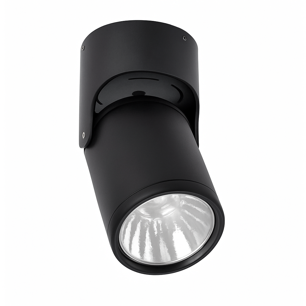 Adjustable Ceiling Spotlight Metal Surface Mount Track Light Rotatable Directional LED Downlight for Kitchen Living Room Bedroom