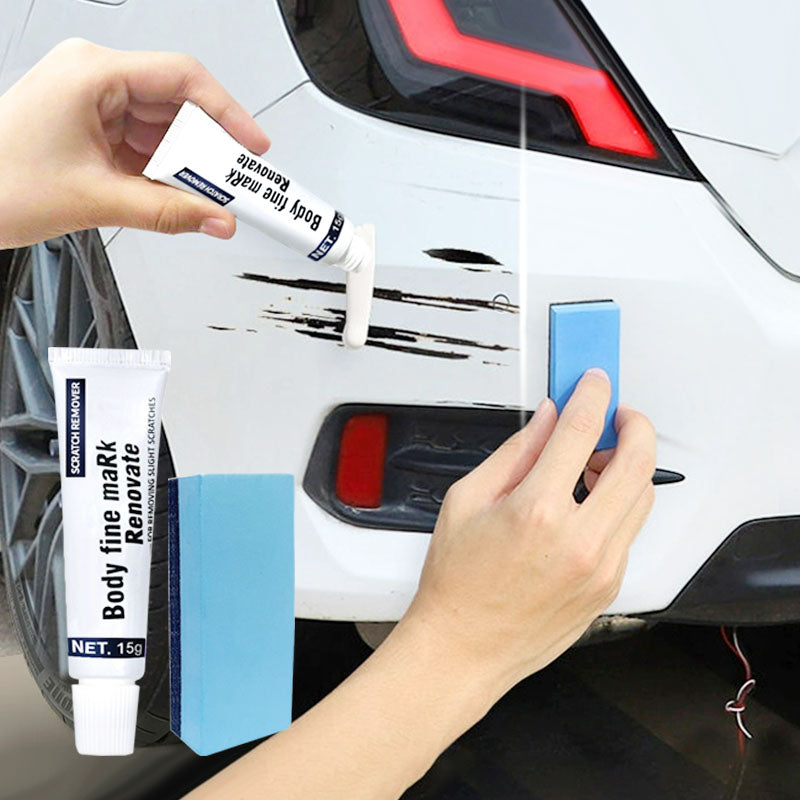 Car Paint Repair Compound Kit with Professional Applicator Sponge for Removing Surface Imperfections & Restoring Shine on Automotive Clear C