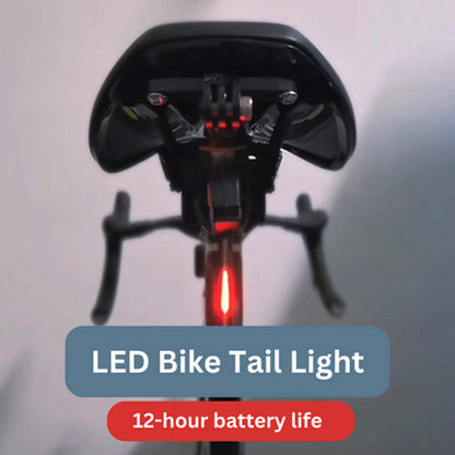 Rechargeable LED Bike Tail Light 40 Lumen Rear Safety Flasher for Cycling Night Riding Road Mountain Bicycle Commuter Warning Beacon Visibil
