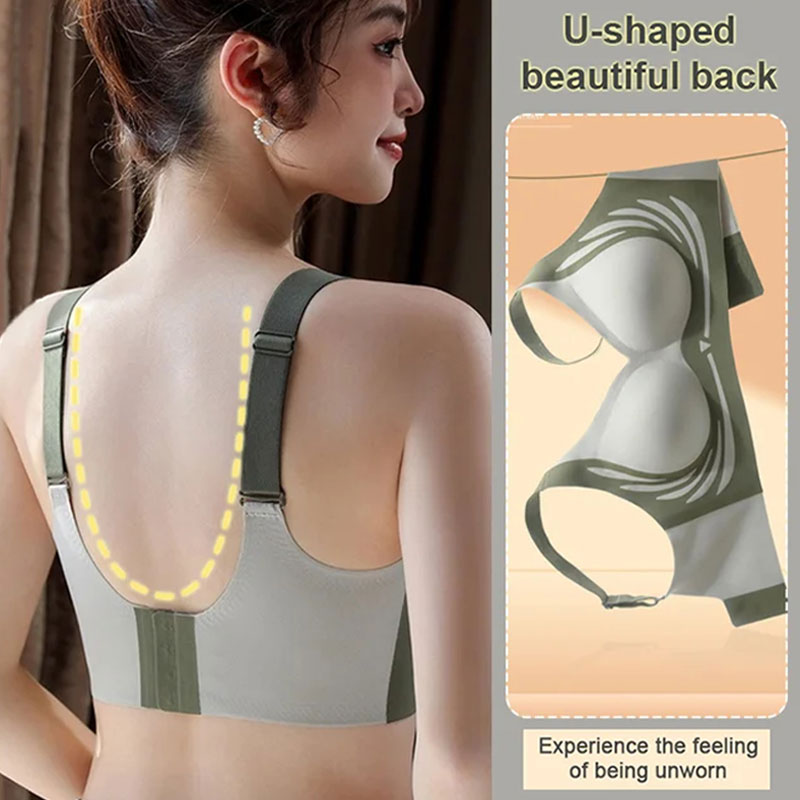 Wireless Lift Bra for Women | Supportive Push-Up Design with Anti-Sag Technology for Everyday Comfort and Cleavage | Adjustable Soft-Cup Und