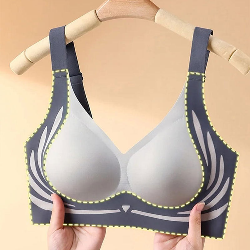 Wireless Lift Bra for Women | Supportive Push-Up Design with Anti-Sag Technology for Everyday Comfort and Cleavage | Adjustable Soft-Cup Und