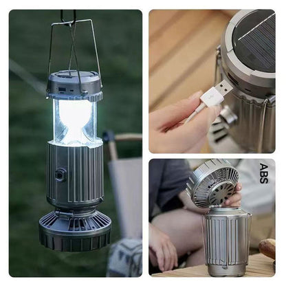 Adventure Series | Outdoor Fan with Solar Light & Portable Design | Perfect for Camping and Outdoor Comfort