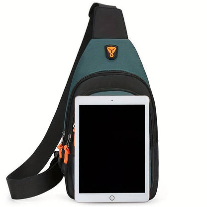 Compact Crossbody Bag with Organized Compartments & Weather-Resistant Shell for Daily Commute
