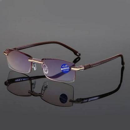 Progressive Reading Glasses with Blue Light Filter for Near & Distance Vision | Anti-Reflective Multifocal Eyewear | Lightweight TR90 Frame