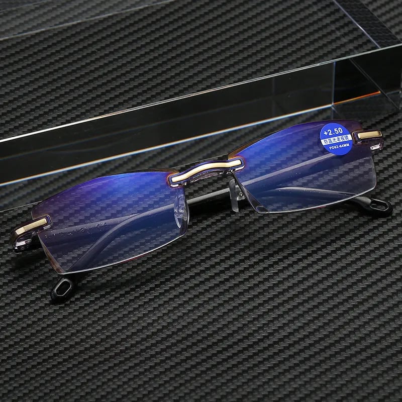 Progressive Reading Glasses with Blue Light Filter for Near & Distance Vision | Anti-Reflective Multifocal Eyewear | Lightweight TR90 Frame