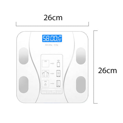 Bluetooth Smart Body Scale with Body Fat Analyzer – Tracks Weight, BMI, Muscle Mass & Hydration for Fitness Goals at Home