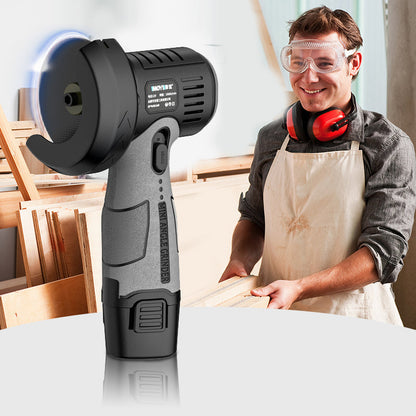 Compact Cordless Rotary Tool 3-Inch Disc 400W Motor 15000 RPM for Metal Cutting Surface Prep Workshop Garage Projects Portable Handheld Grin