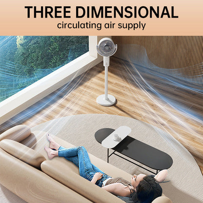 Whisper-Quiet Pedestal Fan with Remote Control USB-Powered 5-Speed Oscillating Tower Fan for Bedroom Office Living Room Adjustable Height Na