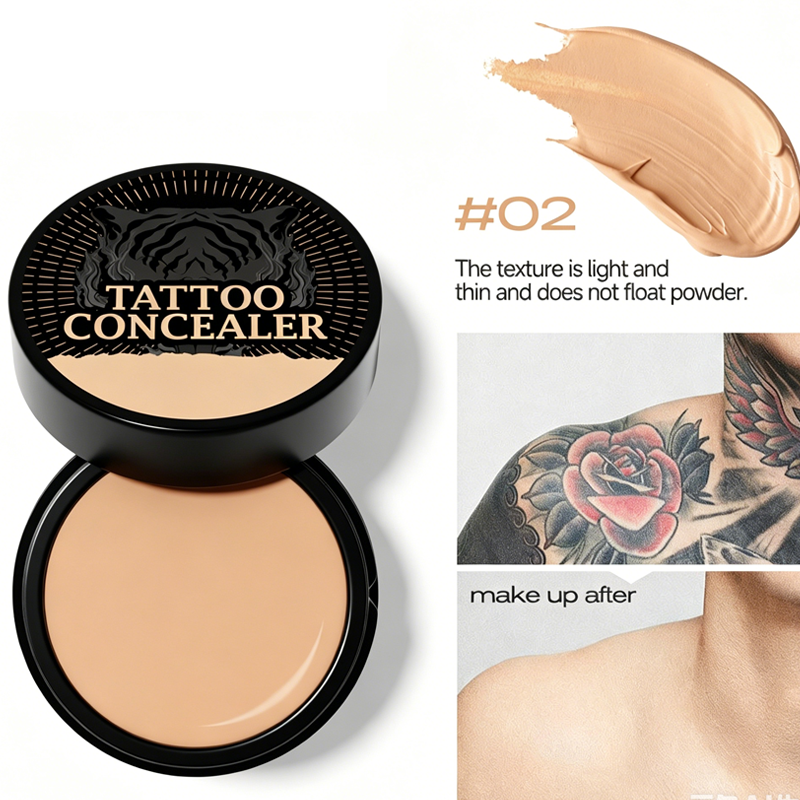 Two-Tone Water-Resistant Concealer Cream for Scars, Blemishes & Skin Discoloration – Custom Match Coverage