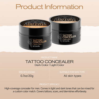 Two-Tone Water-Resistant Concealer Cream for Scars, Blemishes & Skin Discoloration – Custom Match Coverage