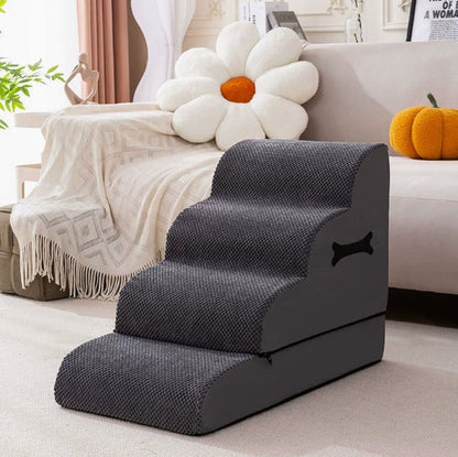Comfort Steps | Dog Stairs for Bed with Gentle Ramp Design | Non-Slip Pet Steps for Joint Support