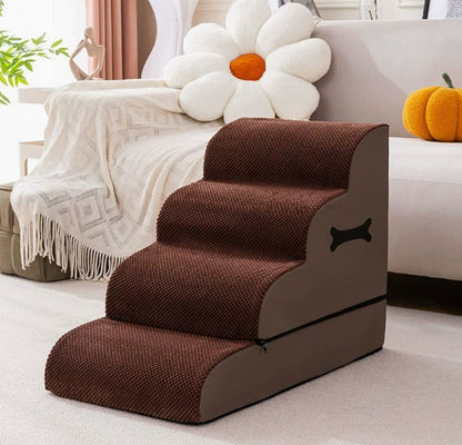 Comfort Steps | Dog Stairs for Bed with Gentle Ramp Design | Non-Slip Pet Steps for Joint Support