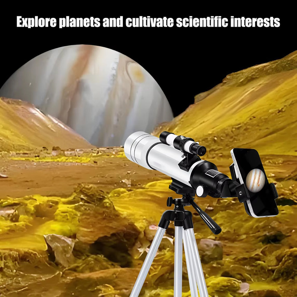 Beginner Refractor Telescope for Kids — 70mm Aperture with Adjustable Tripod & Phone Adapter