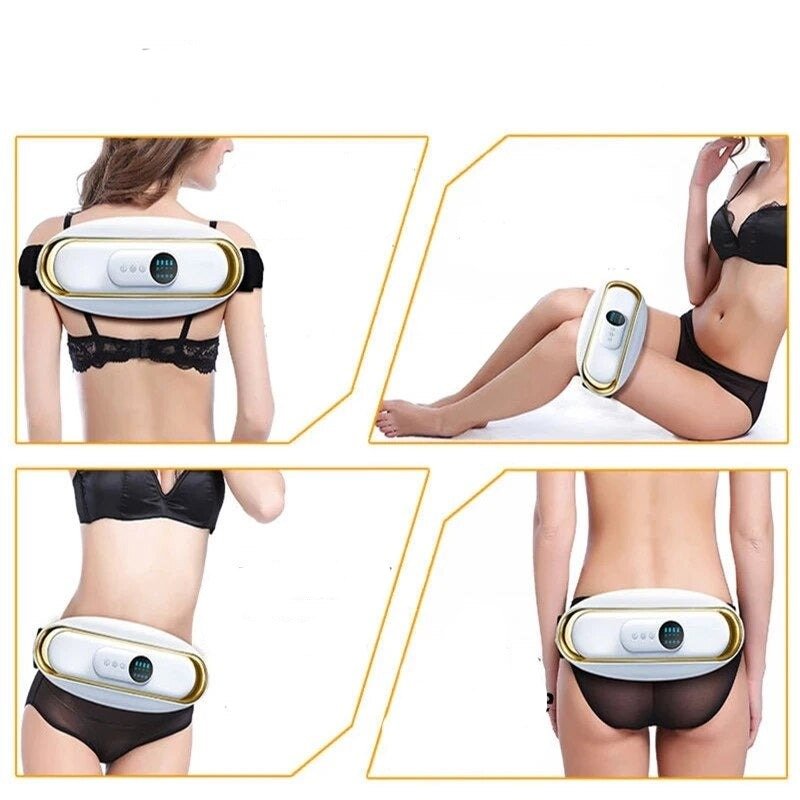 Electric Abdominal Toning Belt with Vibration Therapy – Rechargeable Waist Wrap for Core Sculpting & Comfort at Home or Work