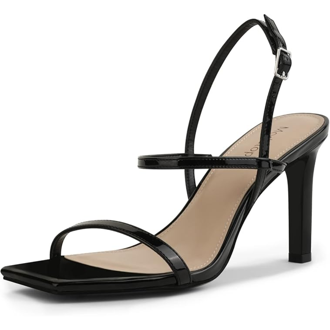 Women's Ankle Strap High Heels with Open Toe for Parties, Weddings & Date Nights