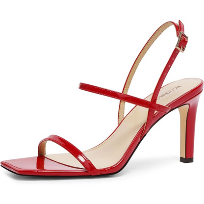 Women's Ankle Strap High Heels with Open Toe for Parties, Weddings & Date Nights