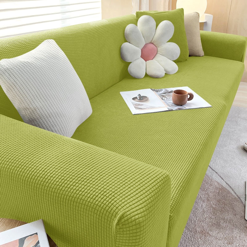 Stretch Sofa Slipcover with Non-Slip Grip – Furniture Protector for Living Room Couch | Fits 1-4 Seater Sofas | Pet & Stain Resistant