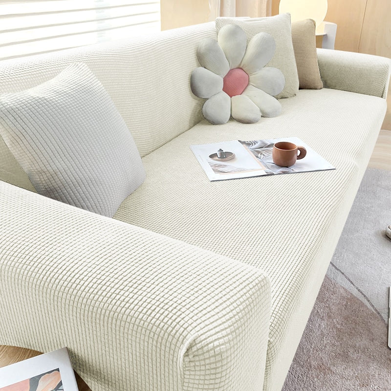 Stretch Sofa Slipcover with Non-Slip Grip – Furniture Protector for Living Room Couch | Fits 1-4 Seater Sofas | Pet & Stain Resistant