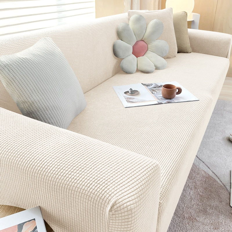 Stretch Sofa Slipcover with Non-Slip Grip – Furniture Protector for Living Room Couch | Fits 1-4 Seater Sofas | Pet & Stain Resistant