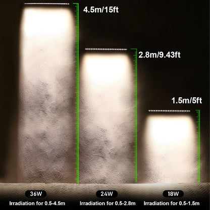 Weatherproof Aluminum Landscape Wall Sconce 20W Gray LED Outdoor Light for Patios Gardens Facades Exterior Pathway Security Accent Lighting
