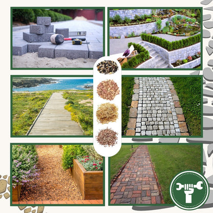 Landscape Adhesive for Mulch, Gravel & Sand – Weatherproof Binder for Beds, Paths & Slopes – Covers 86–130 sq ft