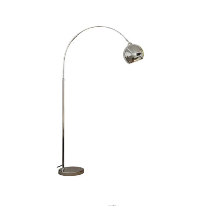 Arc Floor Lamp with Dome Shade Chrome Finish 71 in Tall Adjustable Overhead Reading Light Foot Switch Control for Living Room Home Office So