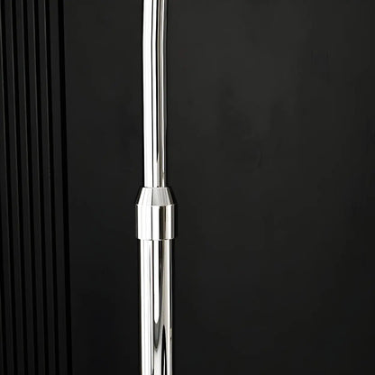 Arc Floor Lamp with Dome Shade Chrome Finish 71 in Tall Adjustable Overhead Reading Light Foot Switch Control for Living Room Home Office So