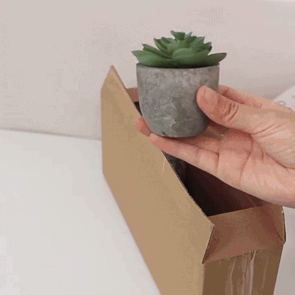 Verdea Artificial Succulent Plant - Realistic Faux Greenery, Rustic Pot