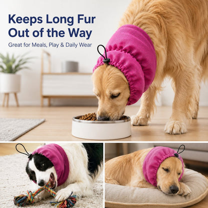 Ortekor Water-Activated Dog Cooling Snood for Summer Walks - Lightweight Neck & Ear Cooler for Hot Weather, Beach Days & Long-Fur Dogs