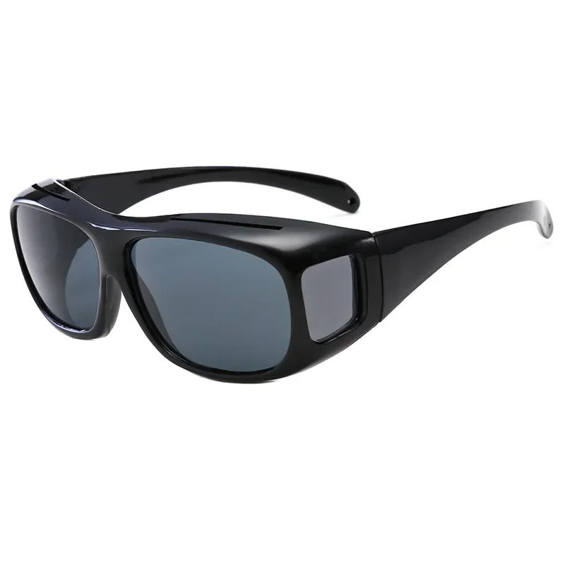 Fit-Over Polarized Sunglasses for Prescription Glasses Wearers with Side Shields for Driving Fishing Outdoor Activities