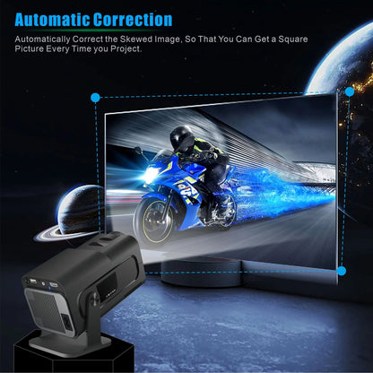 Portable Mini Projector 1080p Full HD Android WiFi LED Home Theater Up to 150 Inch Screen for Indoor Outdoor Movies Gaming
