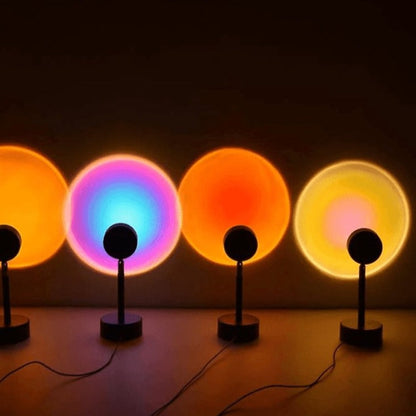 Projection Atmosphere Lamp with 16 Color Modes and Remote Control for Home Bedroom Living Room Decor | Adjustable Angle USB-Powered Ambient