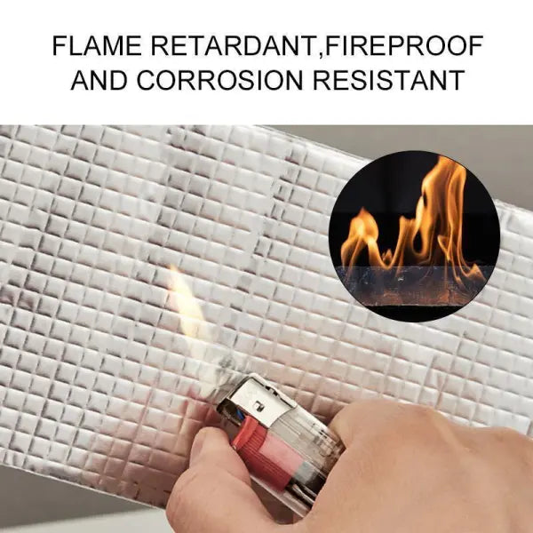 Heavy-Duty Aluminum Foil Leak Repair Tape – Butyl Rubber Self-Adhesive Seal for Roofs, Gutters, Pipes & RVs – Waterproof & Heat-Resistant