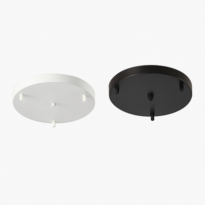 Ceiling Canopy Base for Hanging Lights – Round Metal Plate with Adjustable Wire & Multi-Hole Mounting for Kitchen Dining Room Bedroom Living