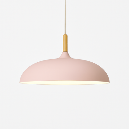 Aluminum & Wood Hanging Fixture E27 Socket for Kitchen Island Dining Room Ceiling Light Adjustable Drop Scandinavian Style Modern Minimalist