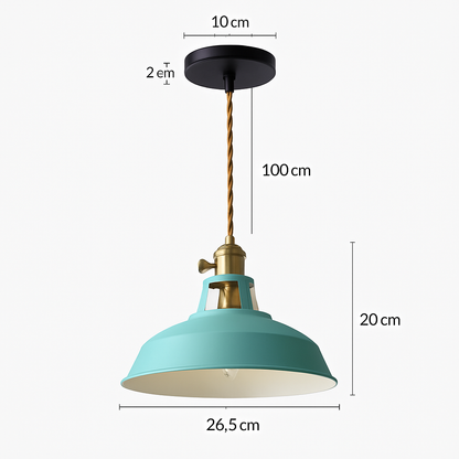 Hanging Ceiling Fixture with 39 in Adjustable Suspension E27 Metal Shade for Kitchen Island Dining Room Modern Drop Light