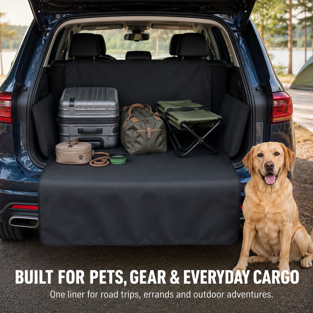 Ortekor SUV Cargo Liner for Dogs - Mud, Hair & Bumper Protection
