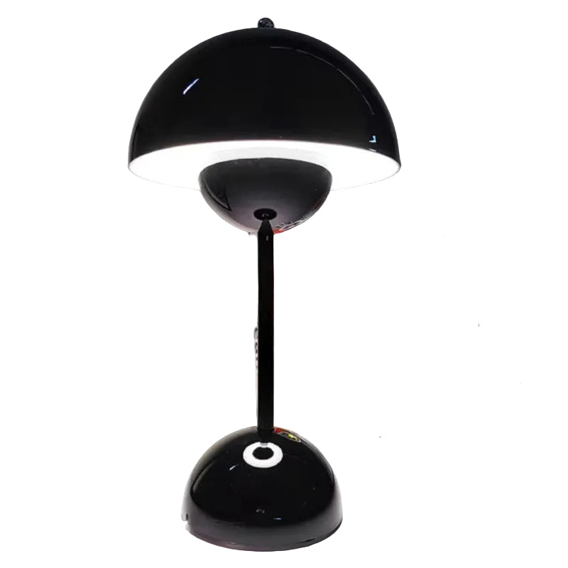 Rechargeable Cordless Table Lamp with Touch Dimmer – 3 Brightness Levels, Warm LED Light, Retro Flower Design for Bedside, Living Room &
