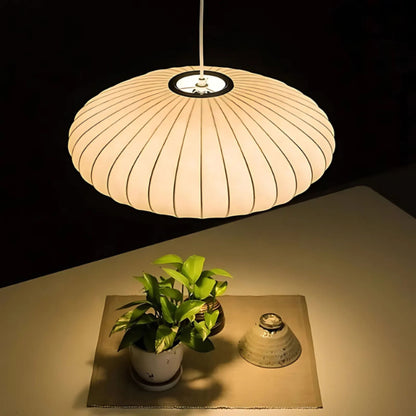 Textured Globe Hanging Lamp 16 Inches Cream Finish Diffused Glow for Dining Areas Kitchen Islands Entryways Modern Minimalist Overhead Fixtu