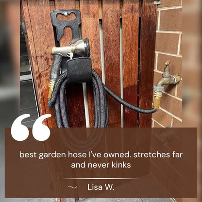 Expandable Water Hose 100 ft Self-Draining Flexible Tubing for Lawn Watering Car Wash Patio Cleaning No-Kink Garden Hose with Reinforced